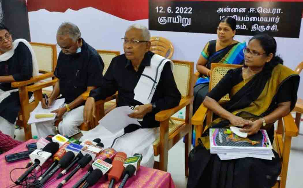 "Without the Dravidian movement, there would be no Adinam." - K. Veeramani