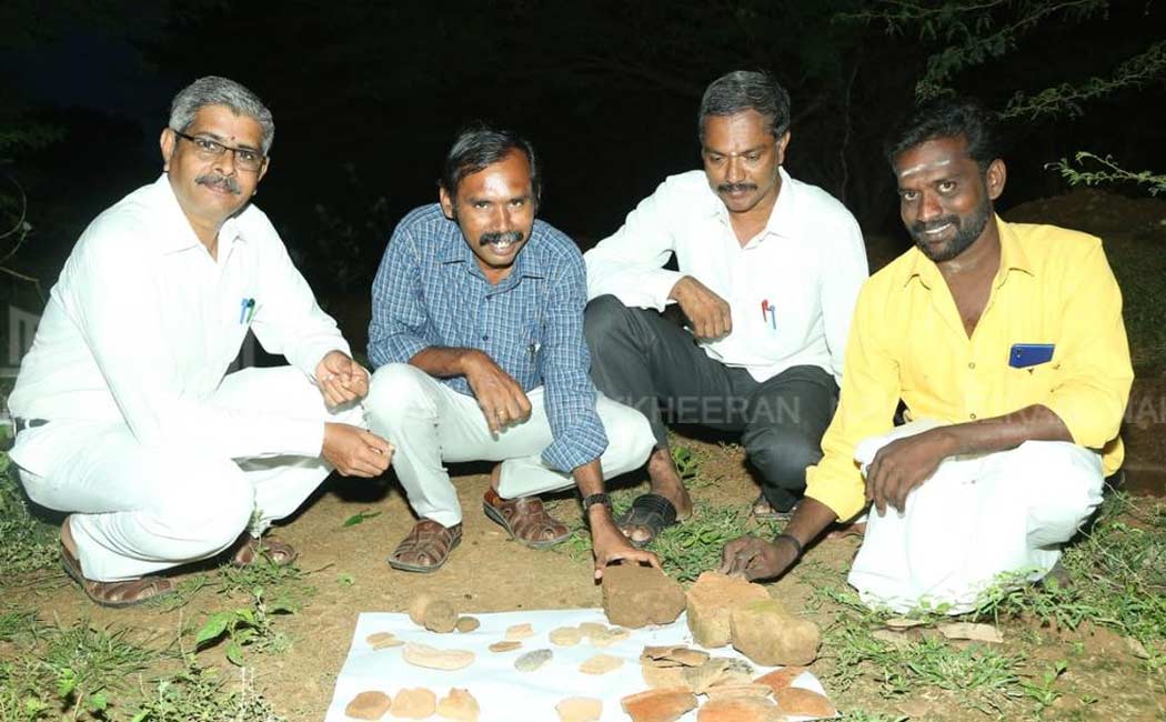 2000 year old pot with Tamil script found Pandyan Fort