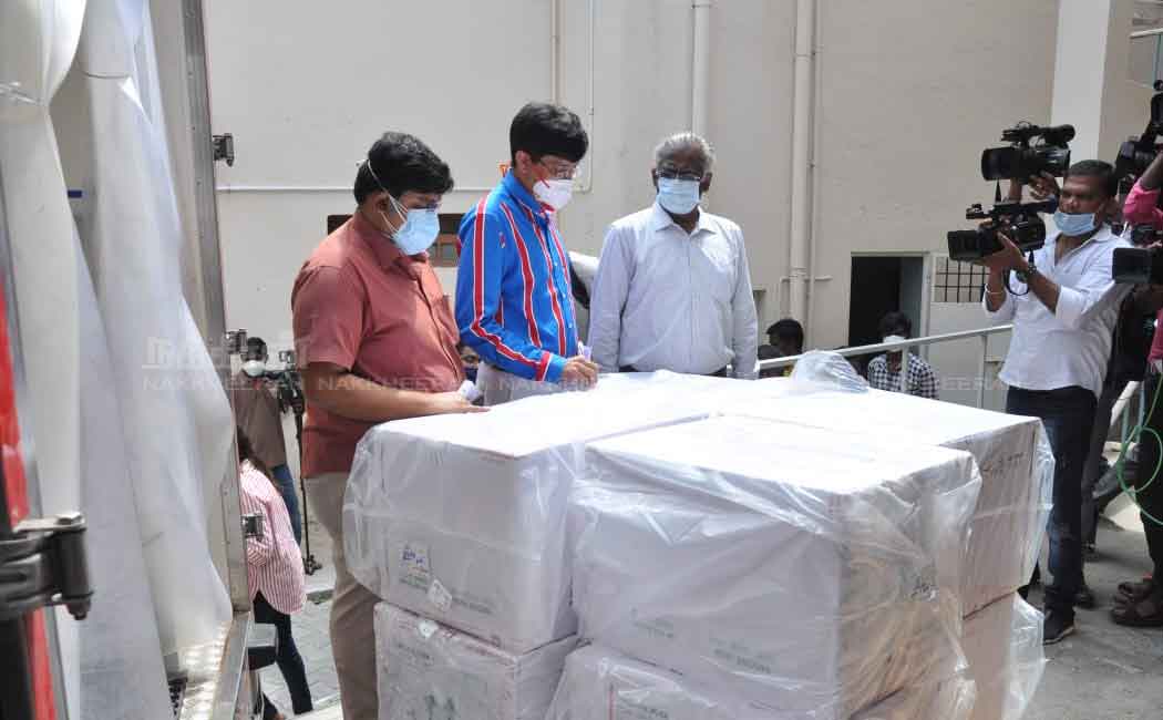 TamilNadu receives corona vaccine
