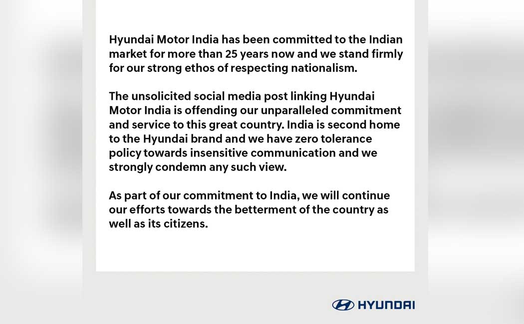 Trend 'BoycottHyundai' ... explained by Hyundai India