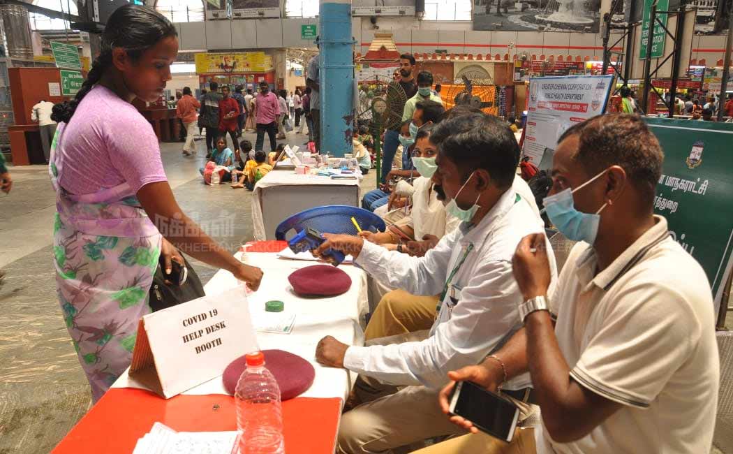 Corona safety arrangements at Railway stations