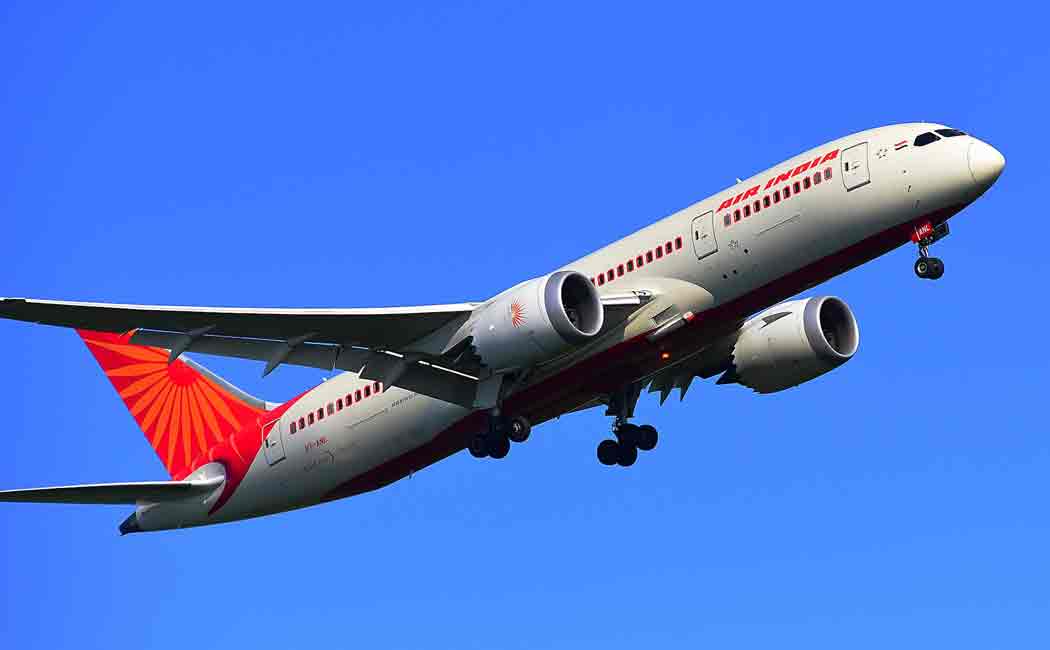 airindia flight to america landed in midway