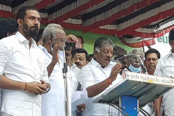 Mullai periyar dam "Struggle to mobilize the people of the Southern District." - O.P.S.