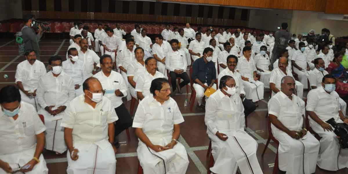 The meeting of DMK MLAs started! (pictures)