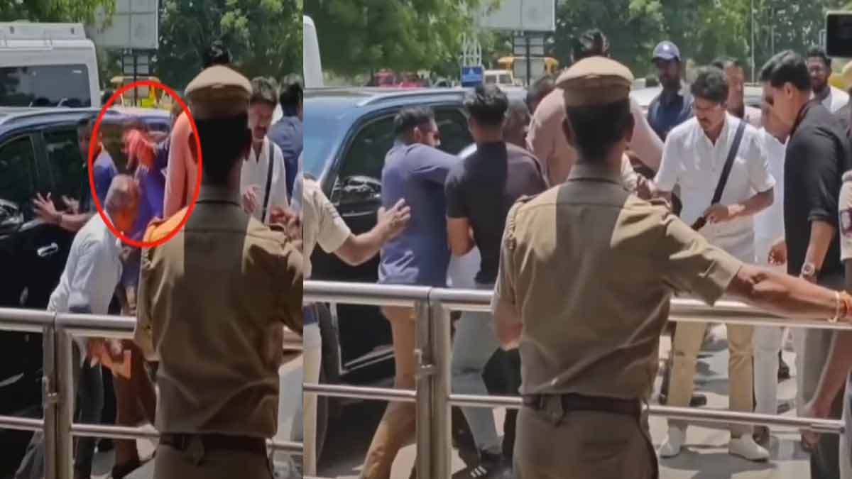 A person close to Vijay; with a gun on his forehead creates a stir
