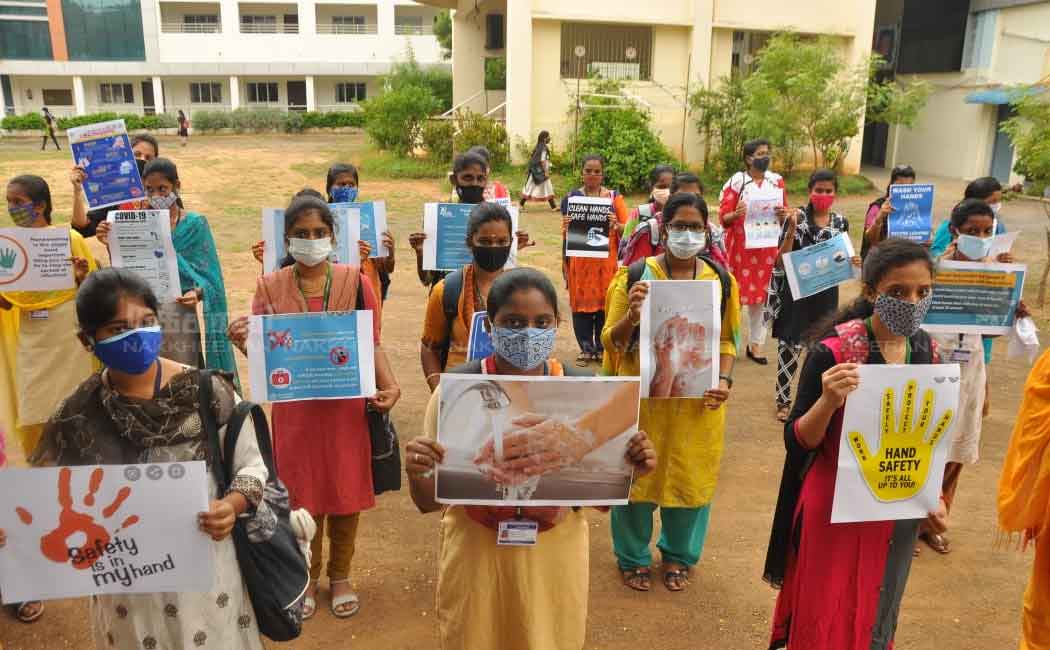 Colleges reopen in tamilnadu