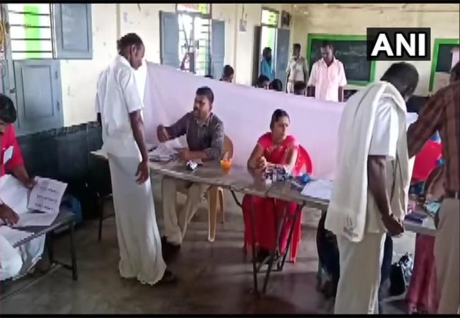 local body election afternoon pollout 03.00 pm based 61.45% votes register