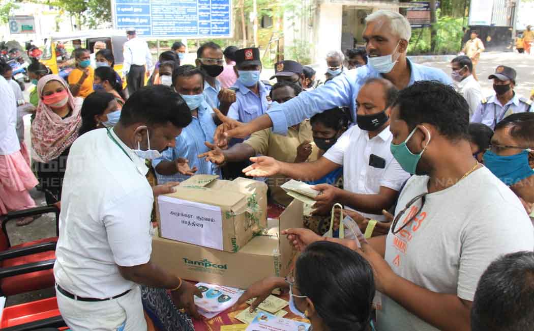 Corona Awareness Program; Free medicines given to people