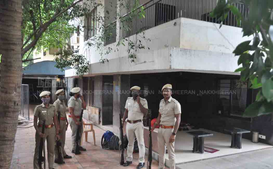 Raided at Ex-minister Kamaraj relevant places