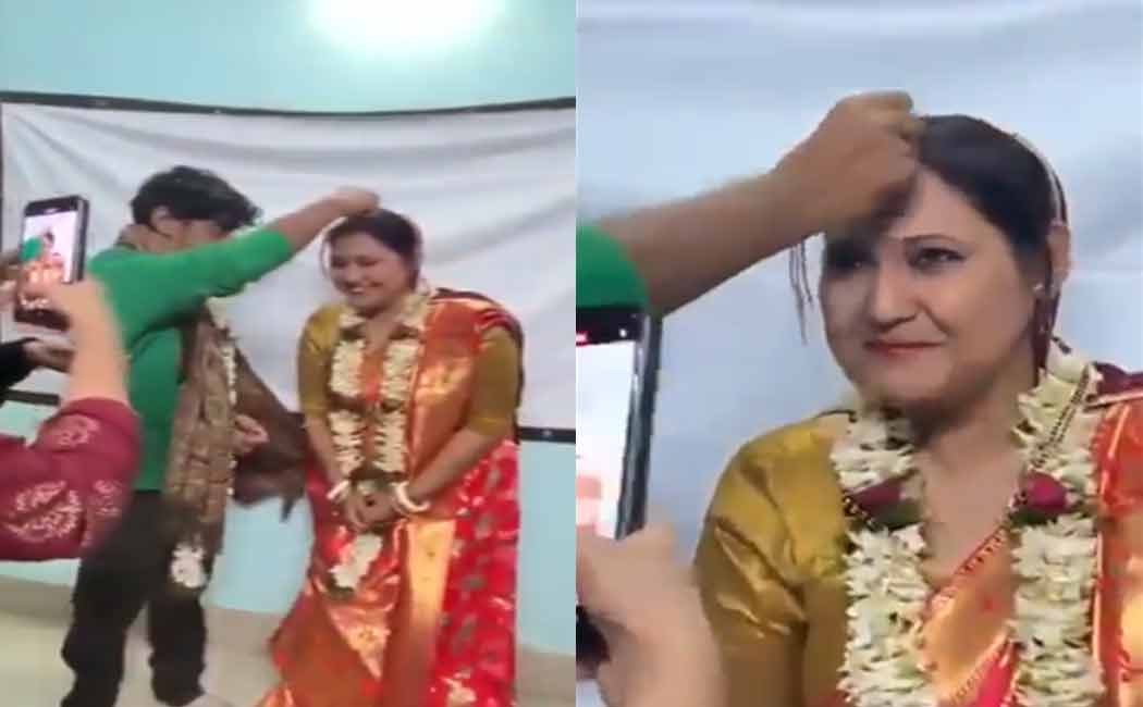 College student marries professor in classroom in west bengal