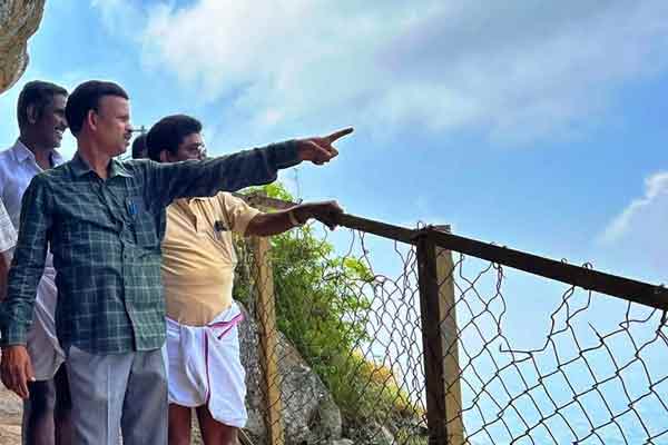 MP climbs 4560 feet for a temple without lights!