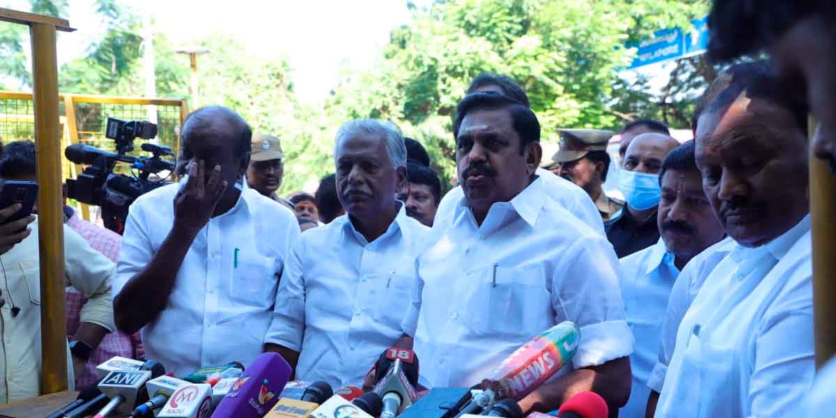 'Governor is the person who knocks DMK' - Edappadi Palaniswami interview