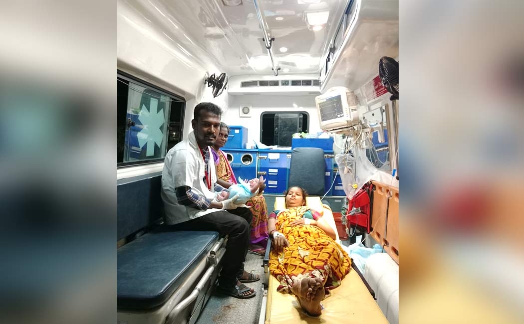 108 A male nurse who gave birth in an ambulance