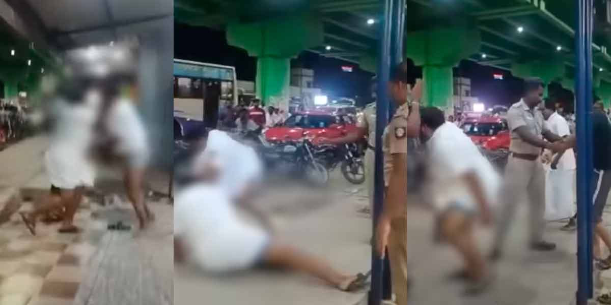 BJP Hindu People's Party executives clashed in half-clothes