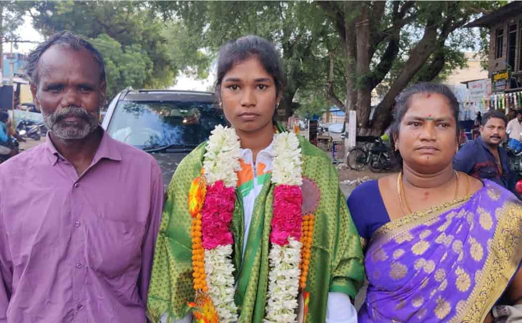 The Indian team returned with the medal