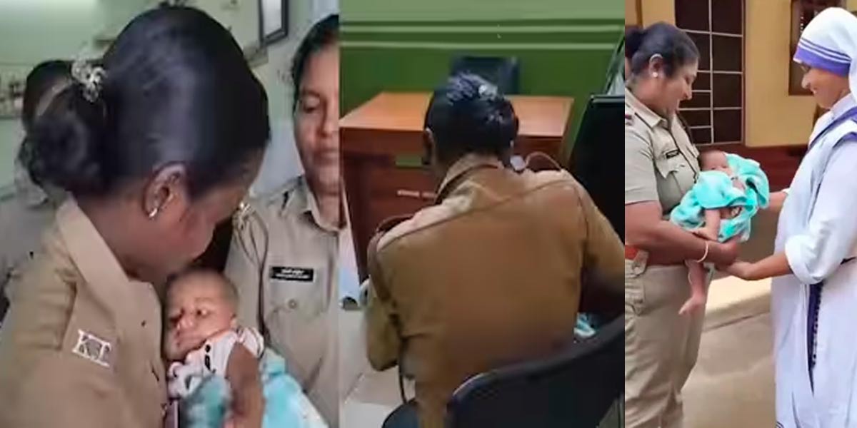 Mother in ICU; A female guard nursed a starving child