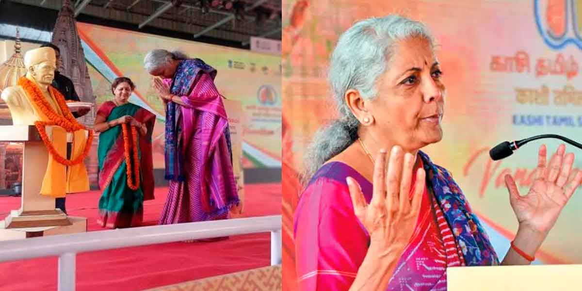 "Are we forgetting the ancient culture for political reasons?" - Union Minister Nirmala Sitharaman's speech