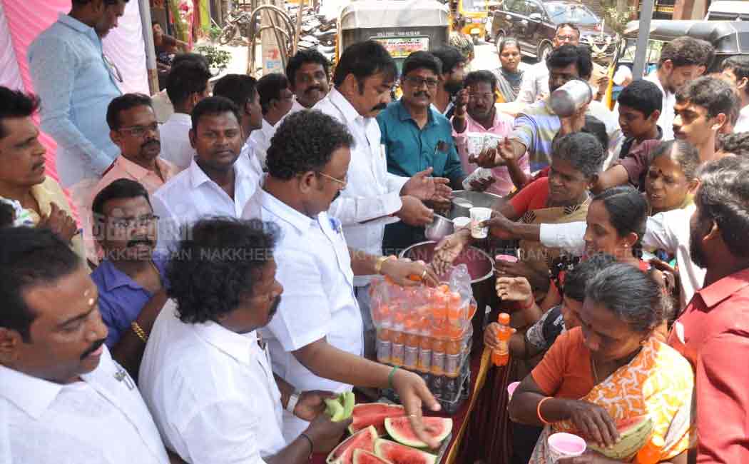 ADMK DS provided Watermelon and Kirni in Perambur constituency!
