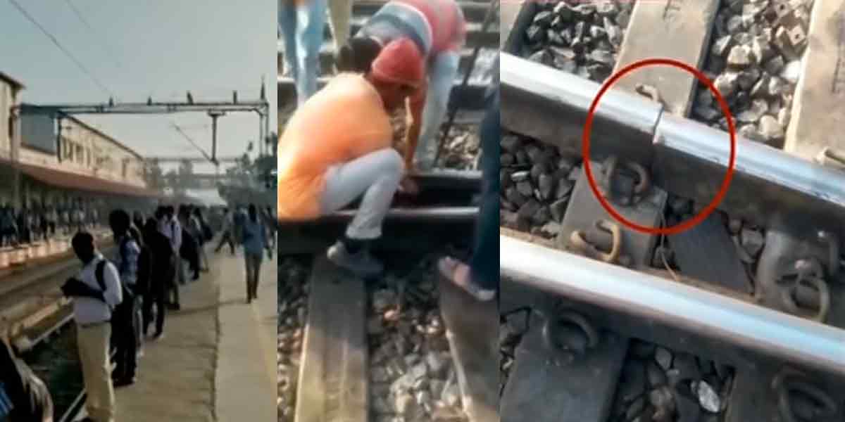 Cracks in rails; train stop; Passengers suffer