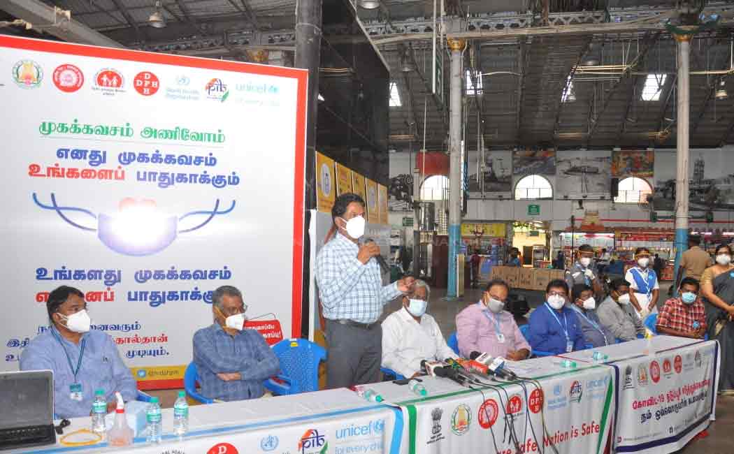 UNICEF made Corona Prevention Precautions with Southern Railway