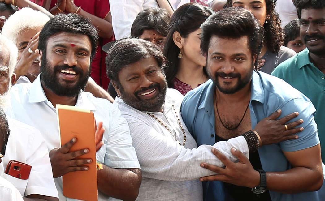 actor Senthil and his son ManiPrabhu join bobby simha Thadai Udai movie