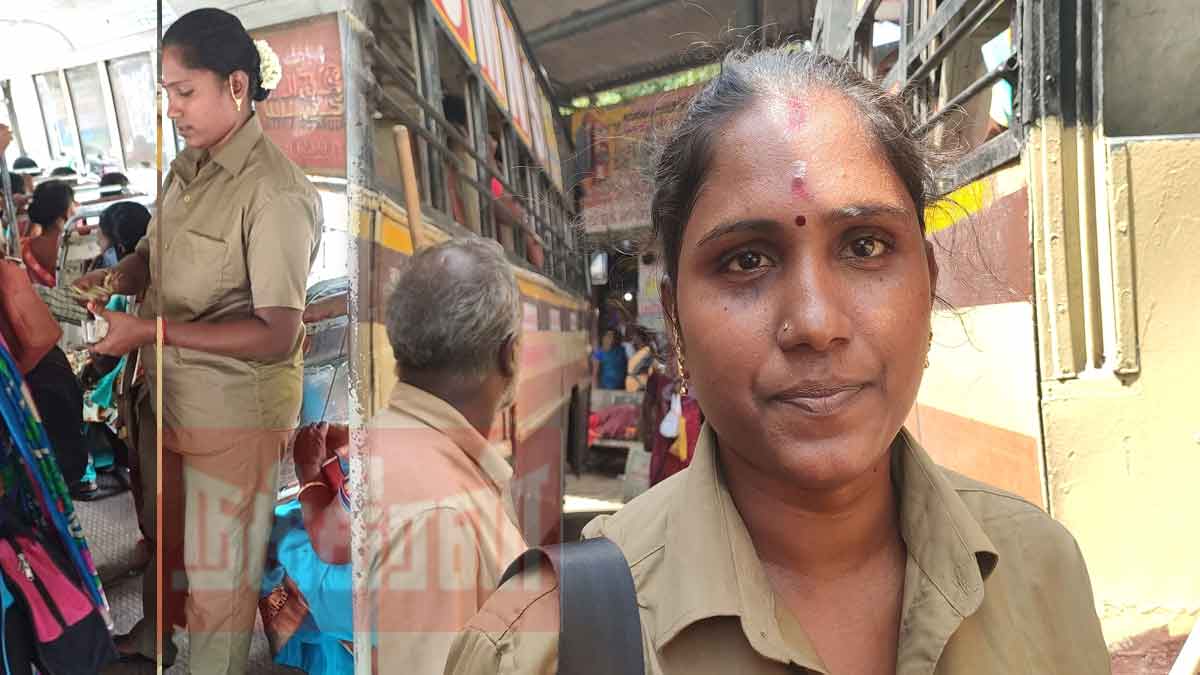 First woman conductor in Pudukottai district
