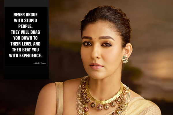 nayanthara instagram post issue