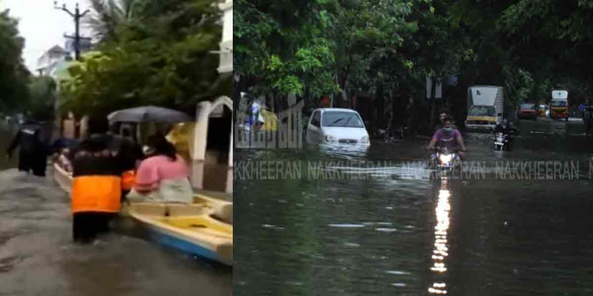 Velachery floods ... Rescuers rescue 9-month-pregnant woman!
