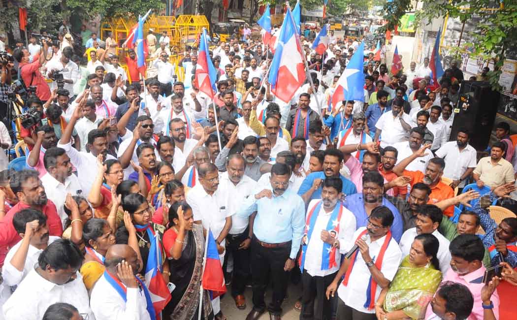 VCK protest against BJP government (Pictures)