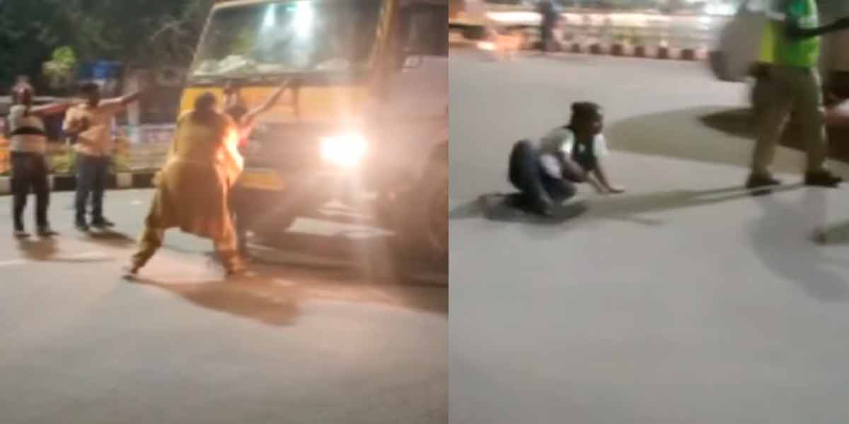 Intoxicated young women hijack city bus; A viral video