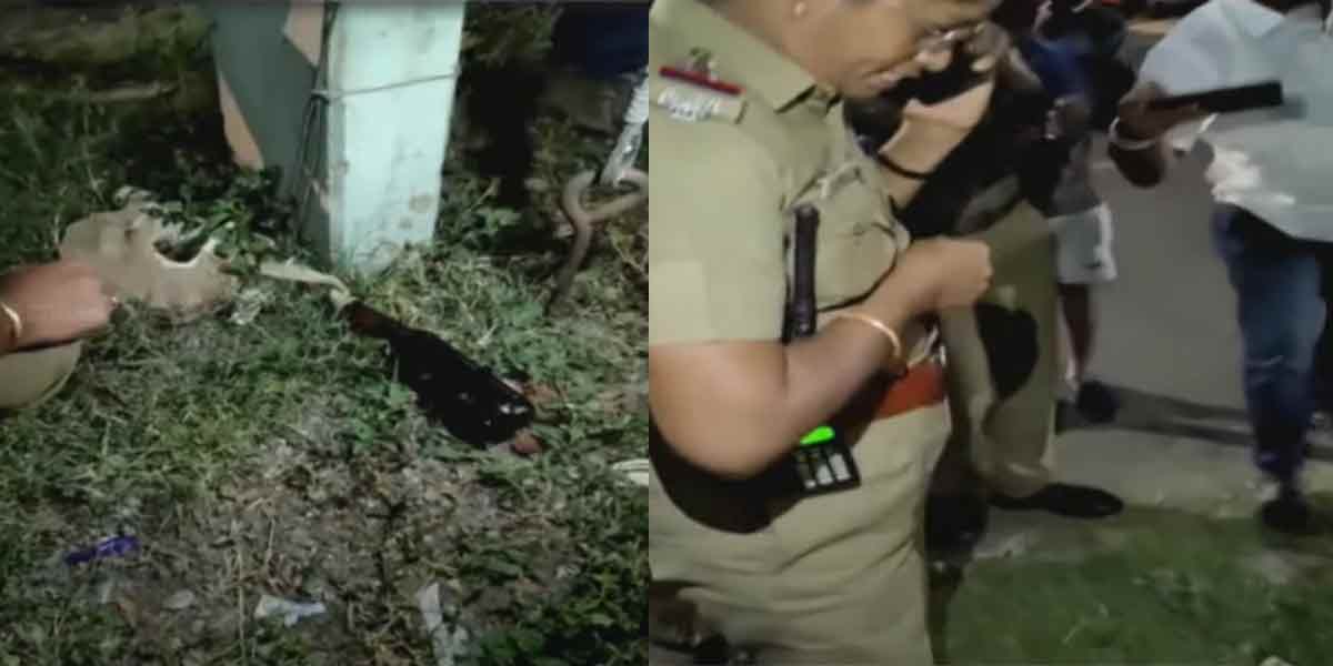 Petrol bomb attack on BJP office!