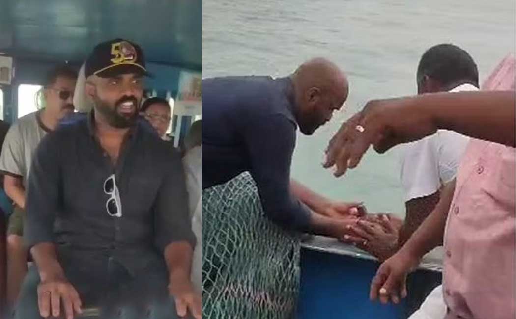 Nagapattinam Collector who traveled with fishermen in the sea