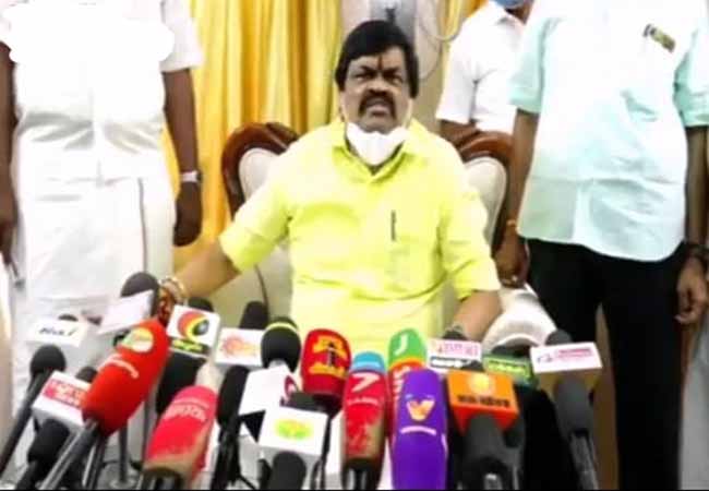 virudhunagar district minister rajendra balaji press meet