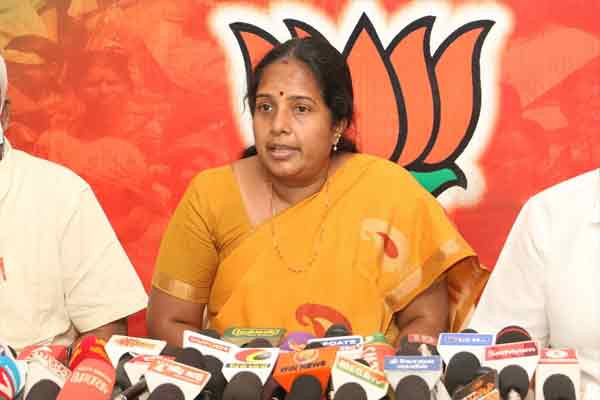 "The fact that the Chief Minister has not spoken about this is highly condemnable," said MLA Vanathi Srinivasan