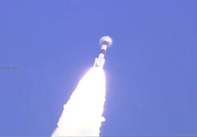 isro launched the plsv c50 rocket at sriharikota