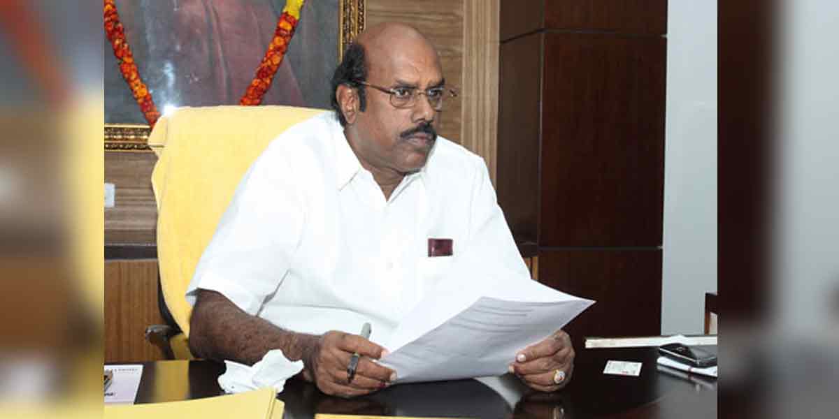 dmk EV Velu cancels election campaign