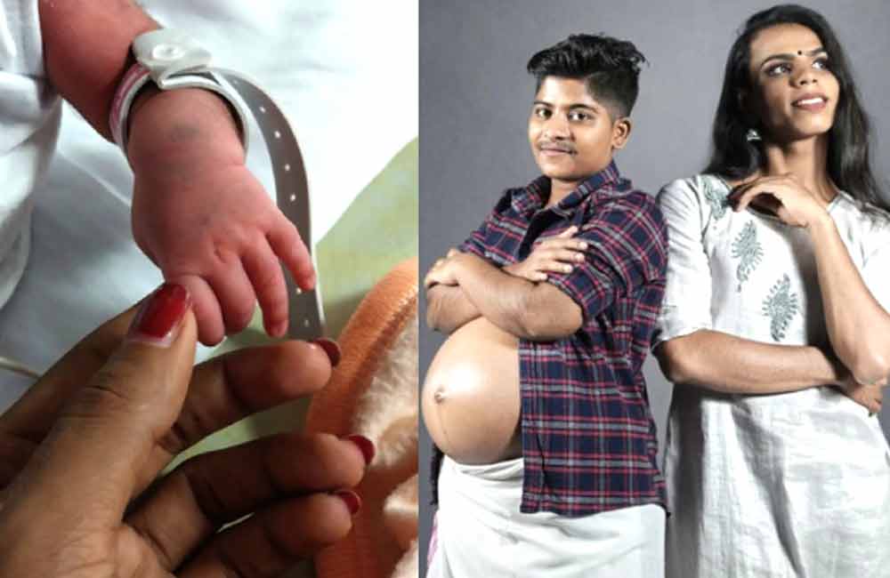 A Kerala transgender couple has a baby