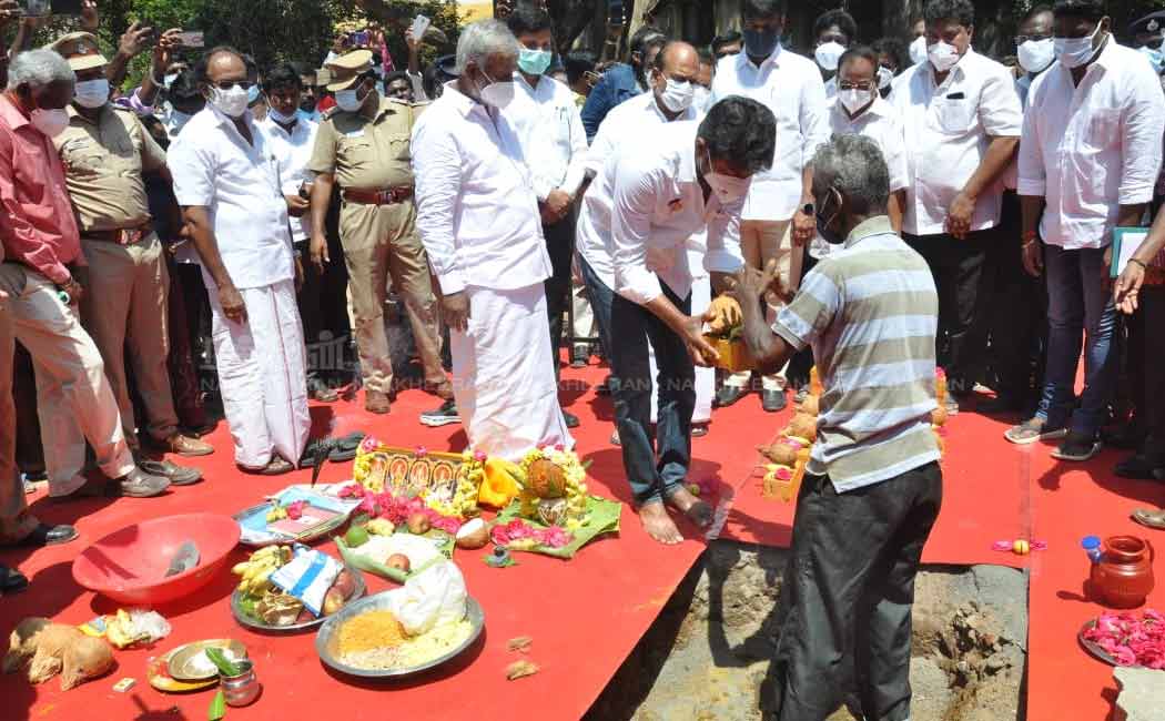Tamil Nadu Slum Area Replacement Board; Groundbreaking Ceremony of the Apartment .. (Pictures)