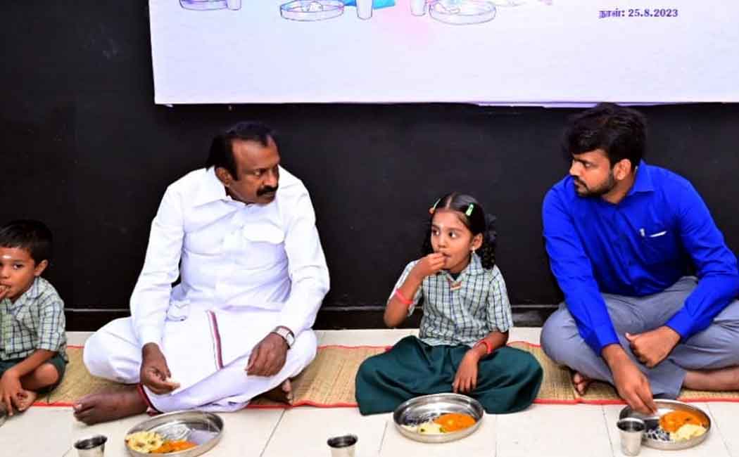 breakfast plan; Minister Muthuswamy inaugurated in Erode