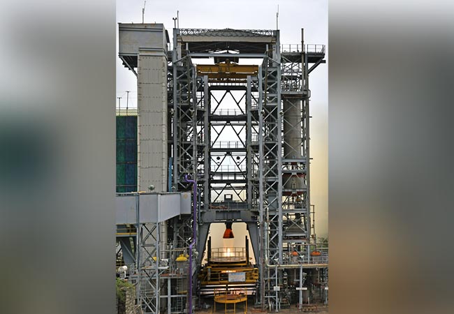 Vikas Engine Long Duration Hot Test for Gaganyaan Program