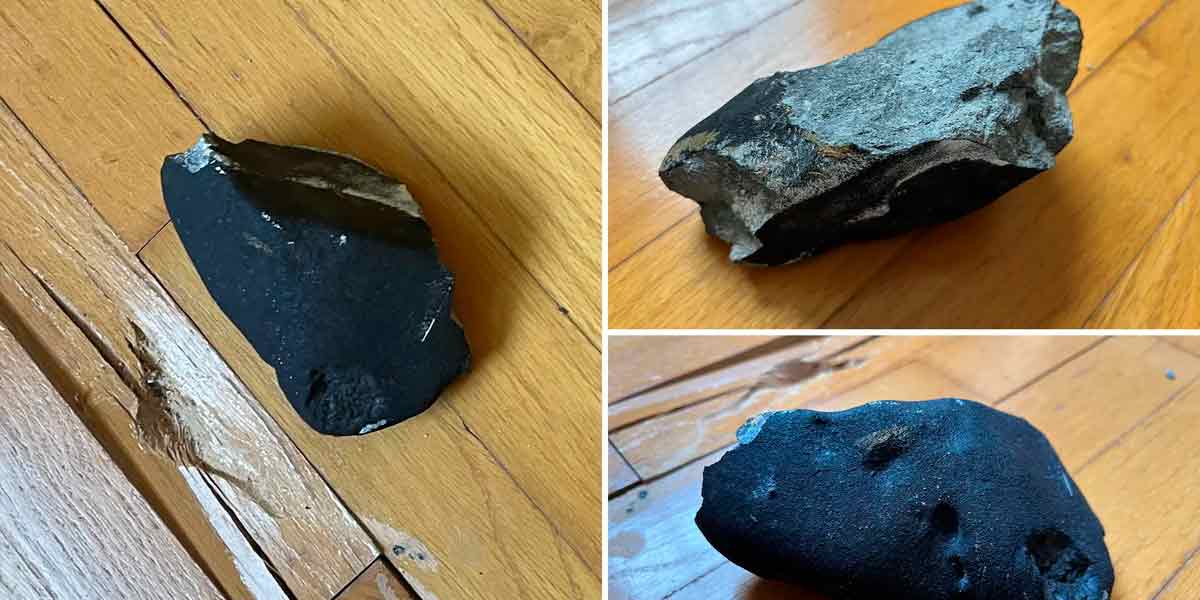 A meteor fell in the bedroom; A distraught family