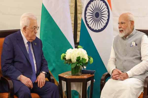 PM Modi meets Palestinian president