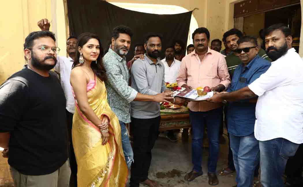 Prabhu Deva and vani bhojan new film starts shooting