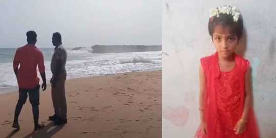 Mayam, a six-year-old girl; Do not bathe in the sea; Warning issued