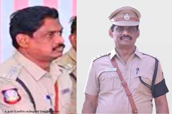 police officers behind the retired SI incident