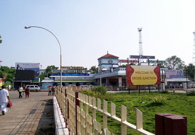 Road workers in erode district