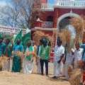 Farmers struggle at Pudukkottai District Collectorate