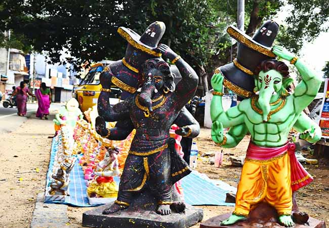 kanyakumari vinayagar statue in manufacturing over different shap types