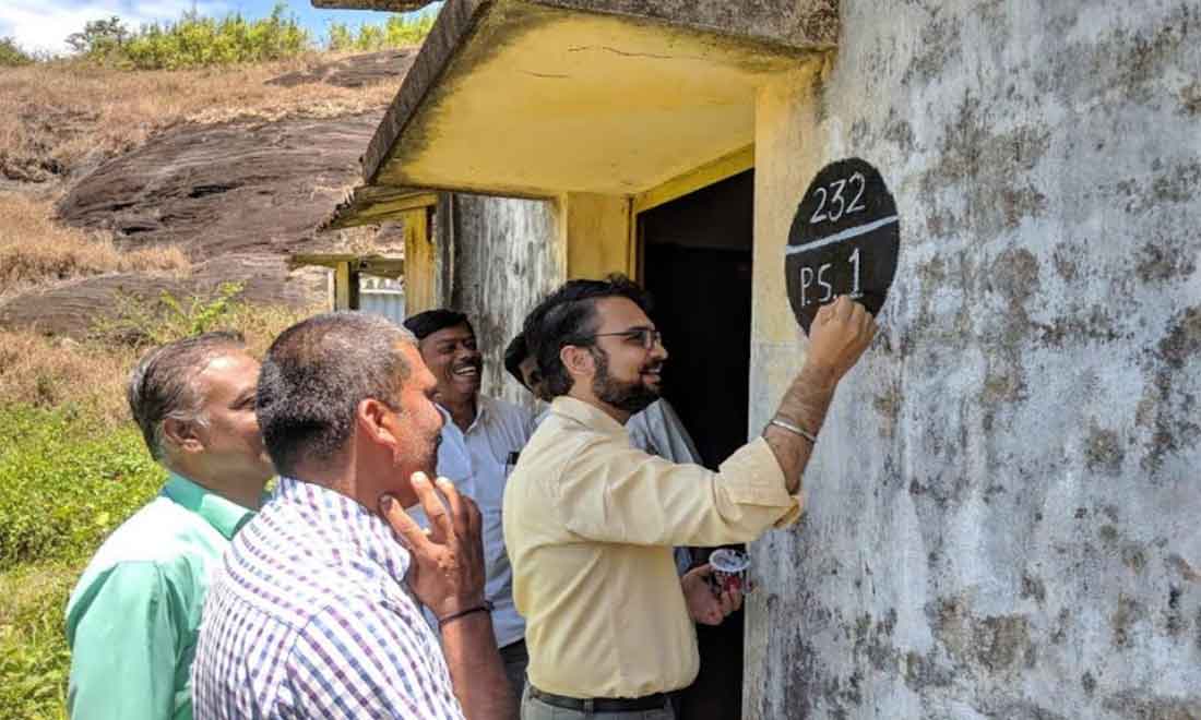 The polling officer who went to the polling station was 160 km to vote for 7 votes only