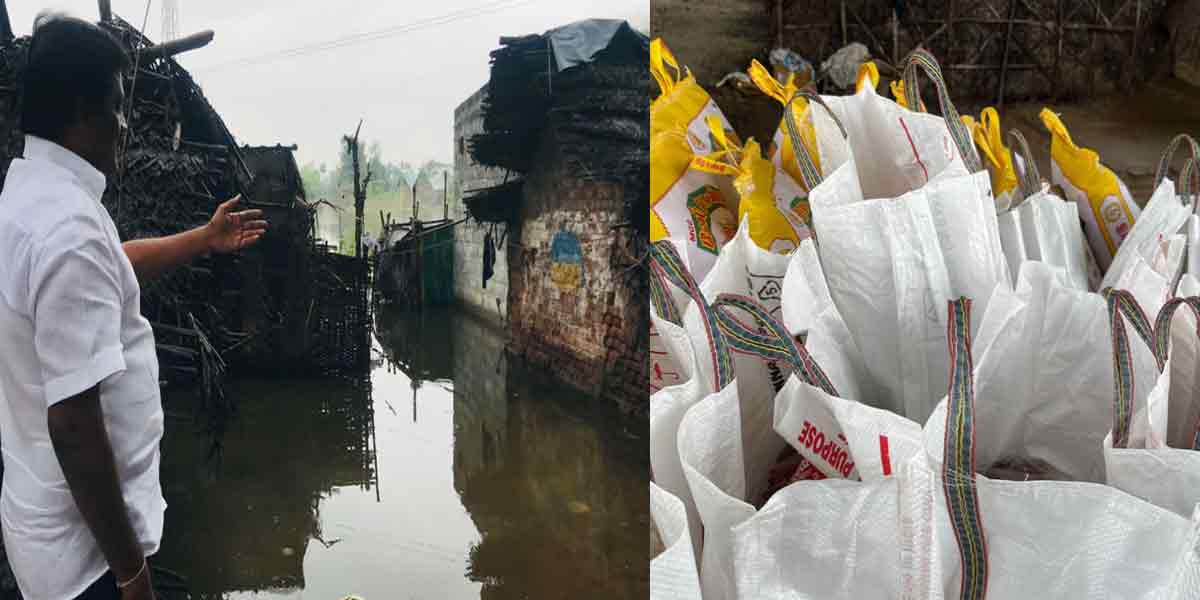 Cholingar Ravi helps rain-affected tribal people!